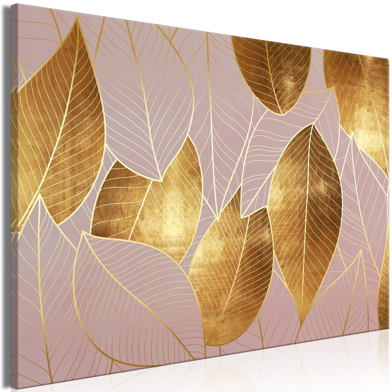 Leinwandbild - Precious Leaves (1 Part) Wide Artgeist