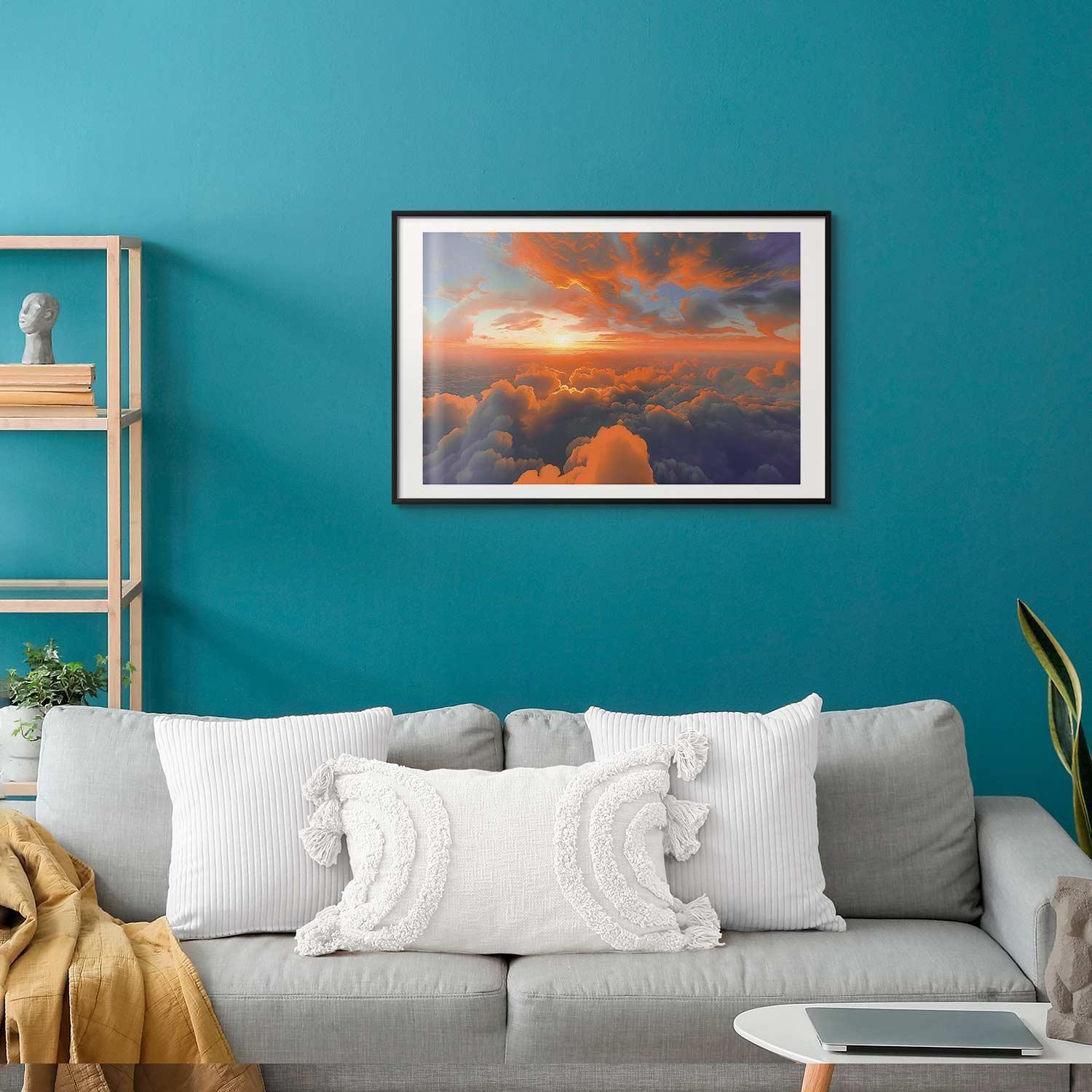 Poster - When Dawn Tickles the Clouds: A Color Show on the Morning Sky Artgeist