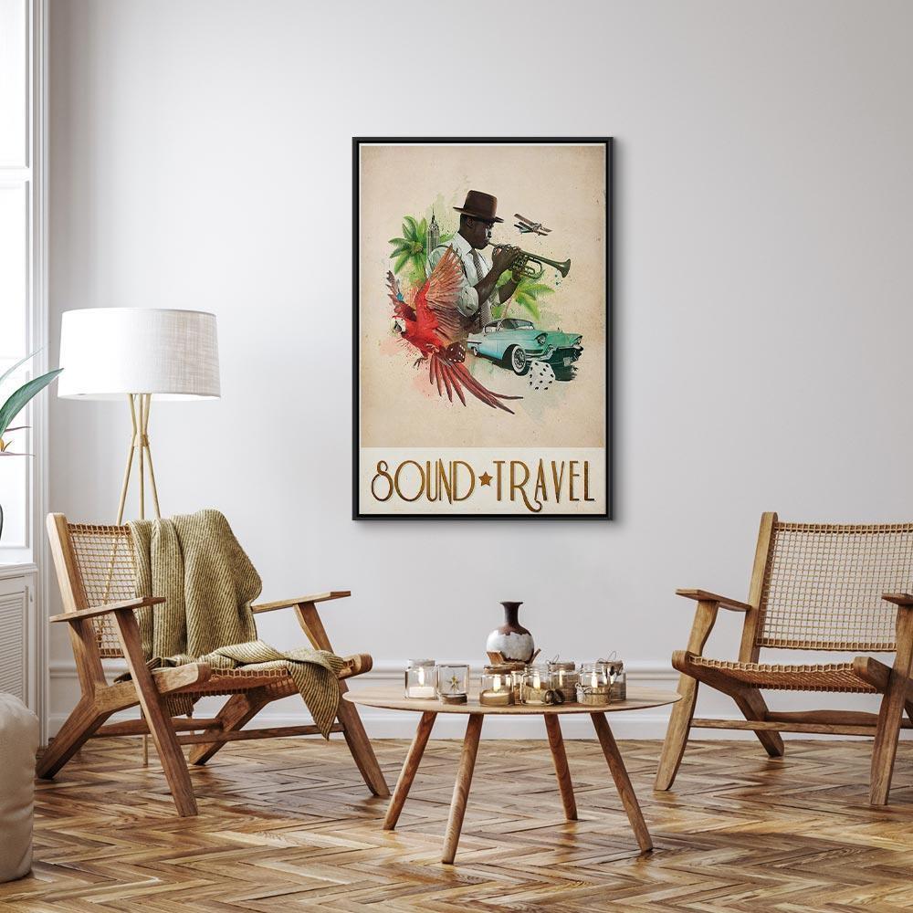 Leinwandbild - Sound Travel (1 Part) Vertical