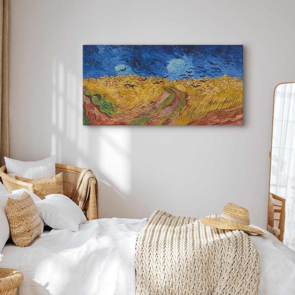 Leinwandbild - Vincent van Gogh – Wheatfield With Crows