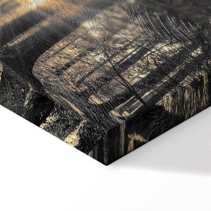 Leinwandbild - Forest Sun