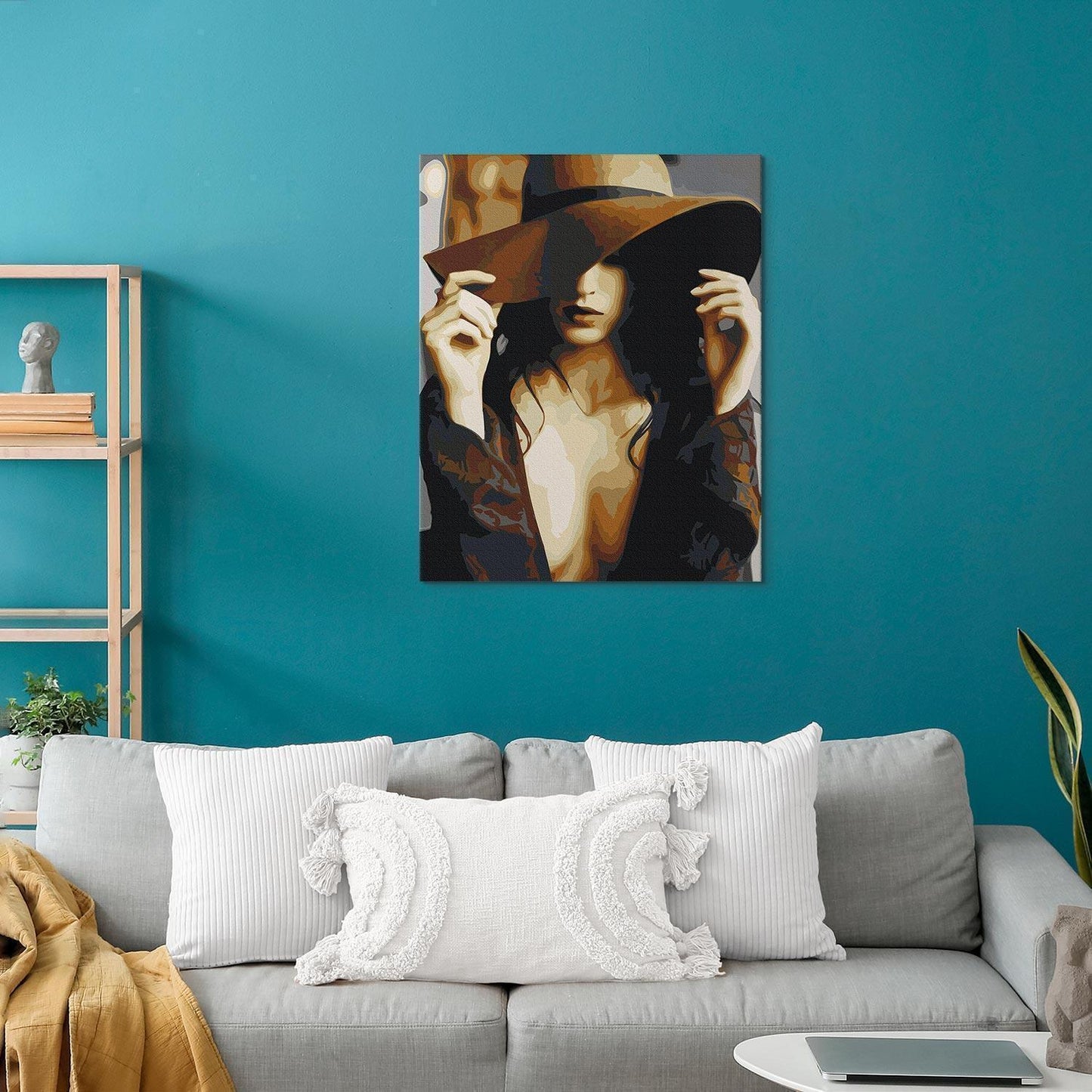 Malen nach Zahlen - Brown Hat