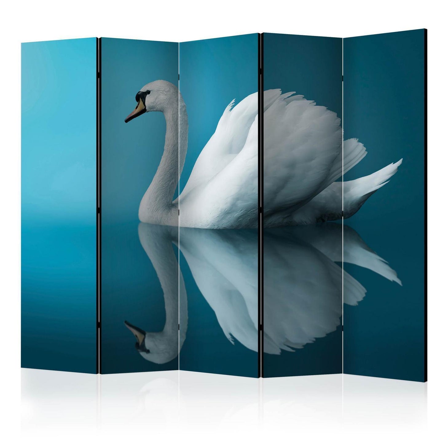 Paravent - swan - reflection II Artgeist