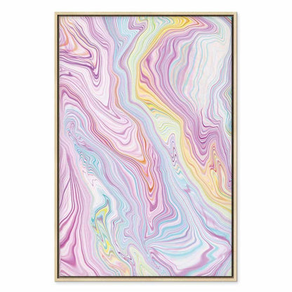 Leinwandbild - Colorful Dream - Abstract Shapes in Pastel Colors
