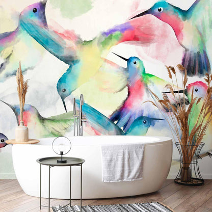 Fototapete - Watercolor Birds