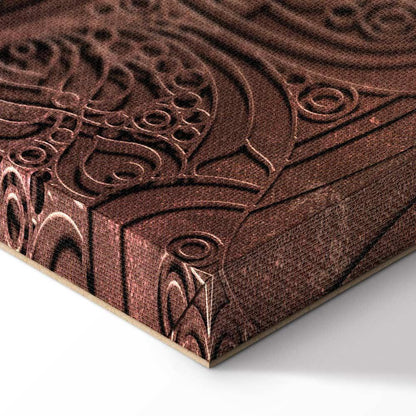 Leinwandbild - Mandala: Amber Silence