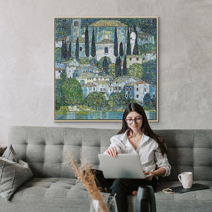 Leinwandbild - Gustav Klimt – Church in Casson