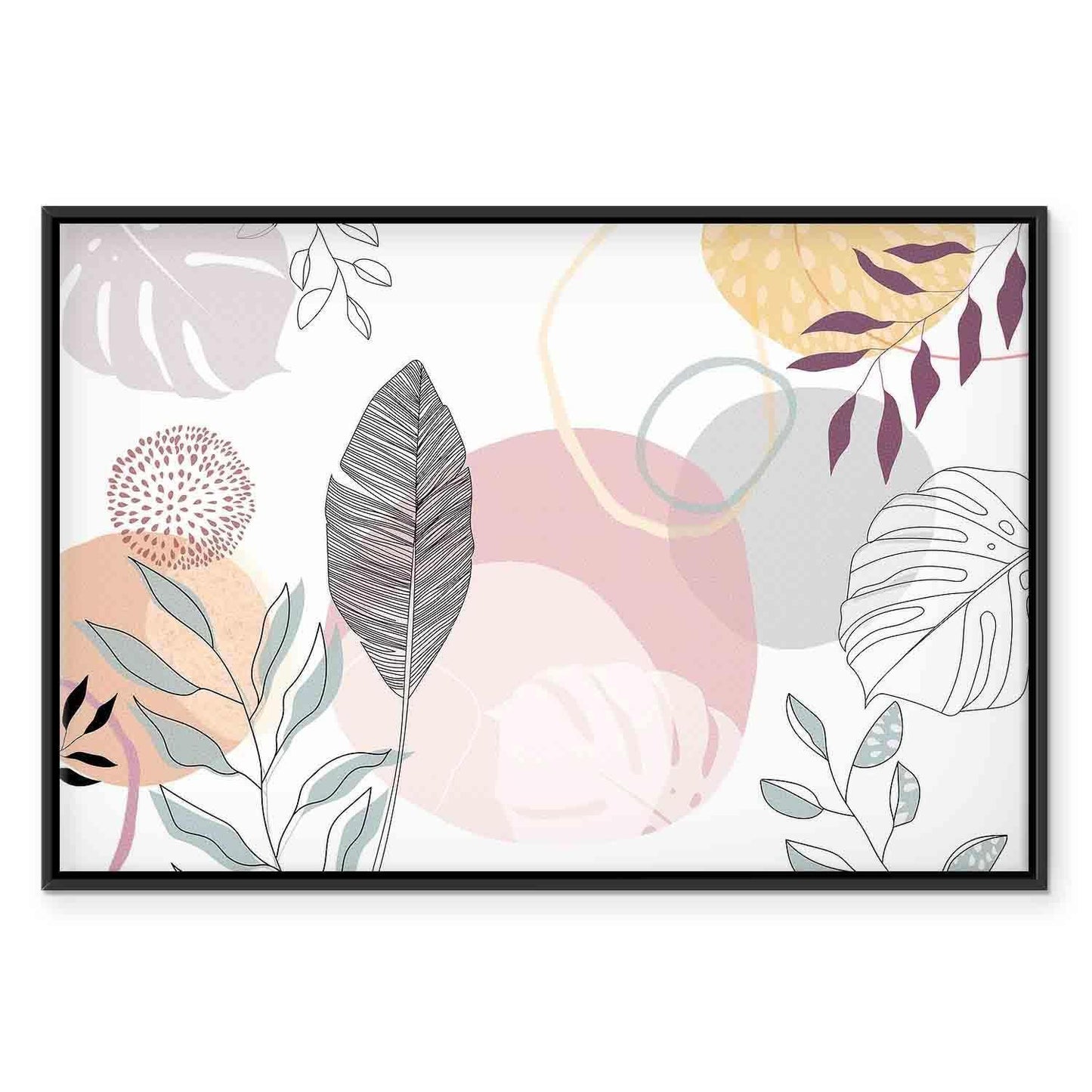 Leinwandbild - Pastel line art