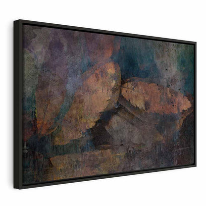 Leinwandbild - Copper Leaves (1 Part) Wide