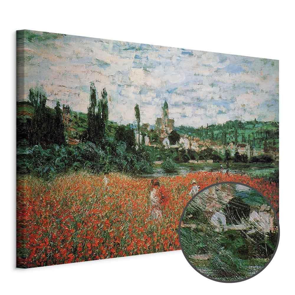 Leinwandbild - Claude Monet – Poppy Field near Vétheuil