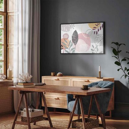 Leinwandbild - Pastel line art