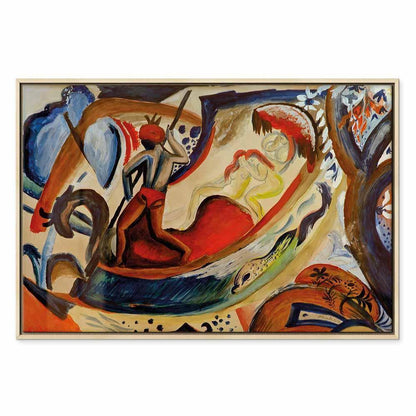 Leinwandbild - August Macke – Nackte Mädchen in der Barke