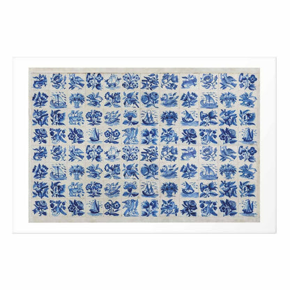 Poster - Azulejos Tiles - traditional Portuguese ceramic tiles