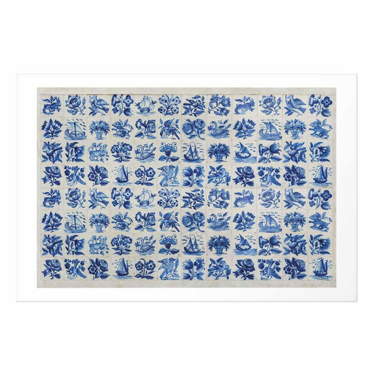 Poster - Azulejos Tiles - traditional Portuguese ceramic tiles