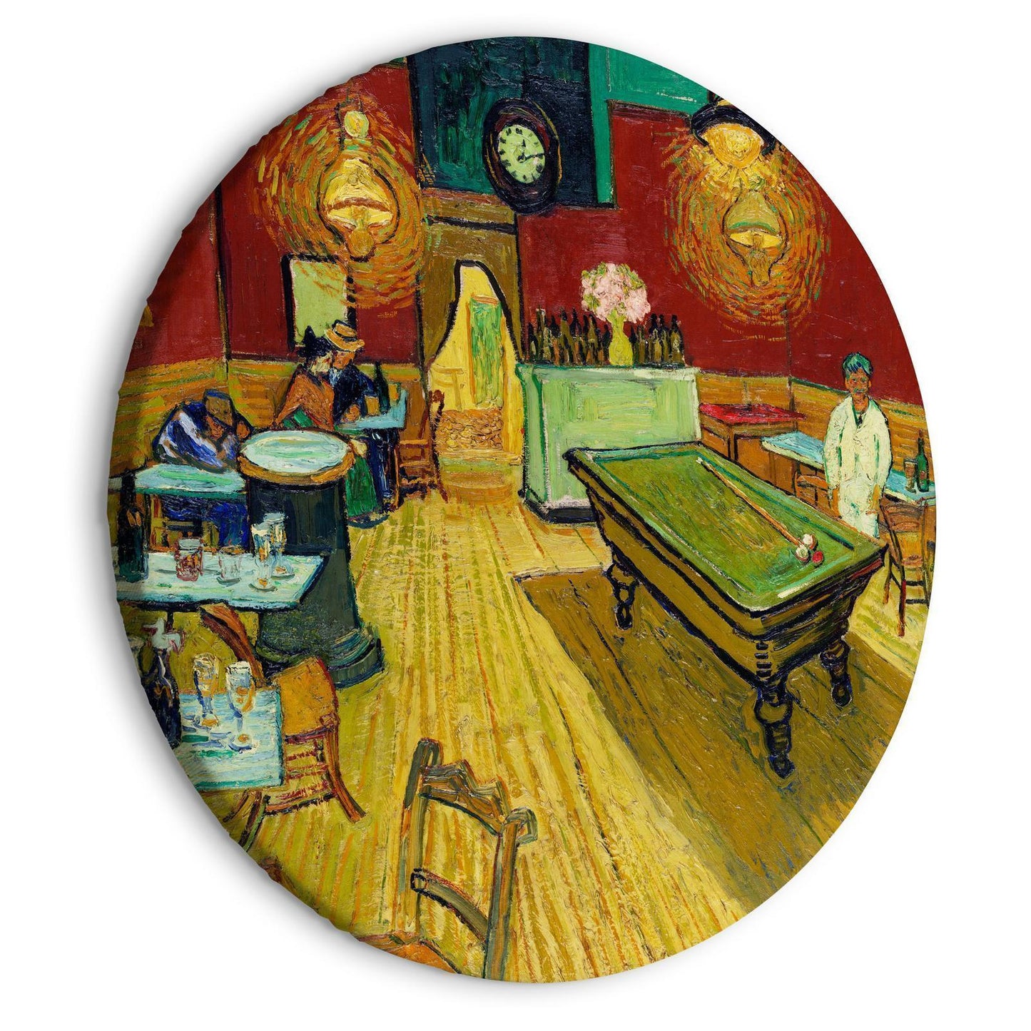 Rundes Bild - The Night Café (Vincent van Gogh) Artgeist