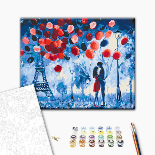 Malen nach Zahlen - Night in Paris