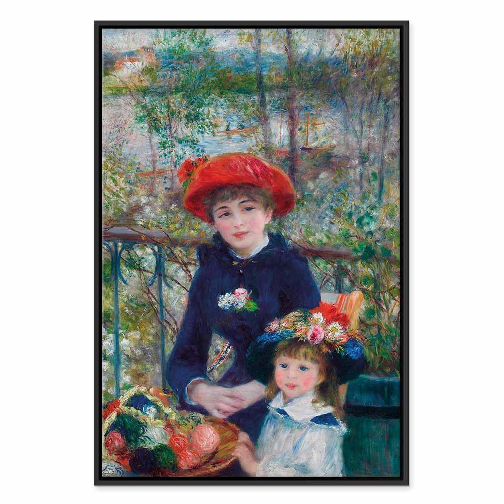 Leinwandbild - Pierre-Auguste Renoir – Two Sisters (On the Terrace)
