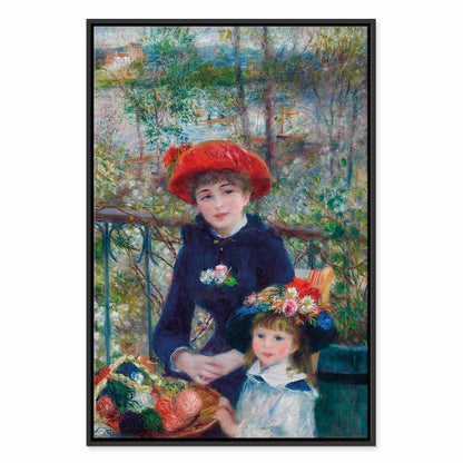 Leinwandbild - Pierre-Auguste Renoir – Two Sisters (On the Terrace)