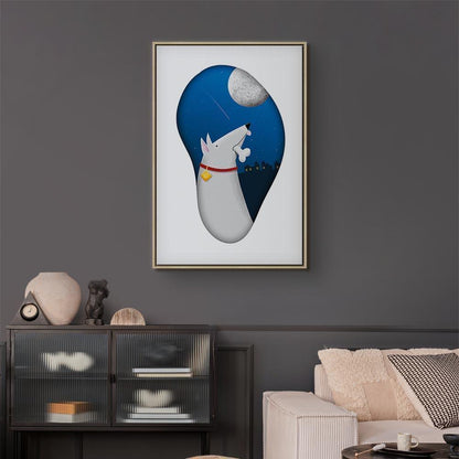 Leinwandbild - Dog Dreams (1 Part) Vertical