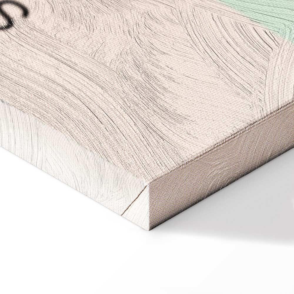 Leinwandbild - Cherry Breeze - Pastel Gradient in Delicate Retro Colors