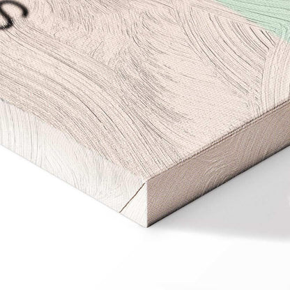 Leinwandbild - Cherry Breeze - Pastel Gradient in Delicate Retro Colors