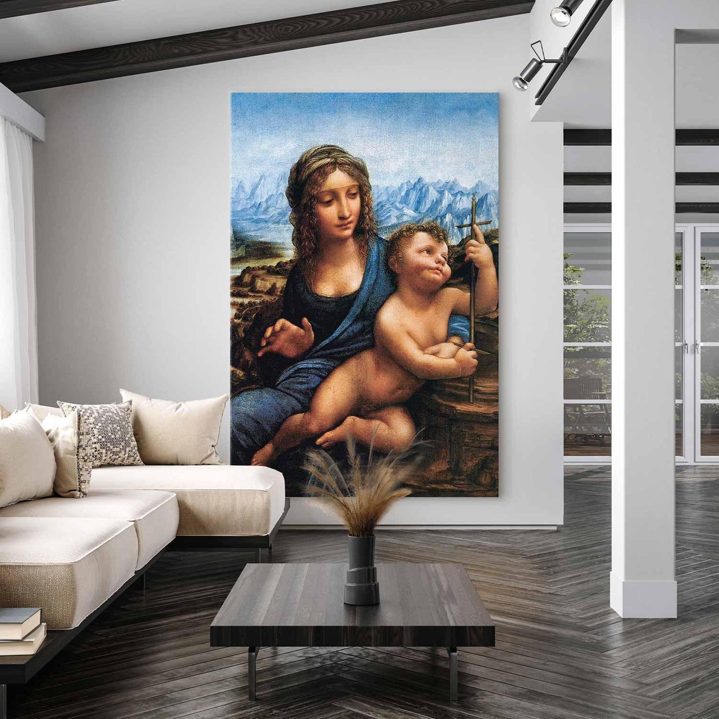 Wandbild XXL - Leonardo da Vinci – Madonna of the Yarnwinder
