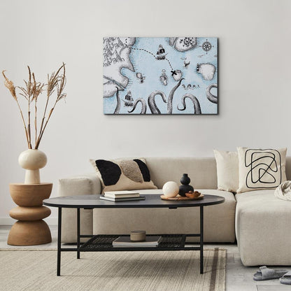 Leinwandbild - Treasure Map (1 Part) Wide