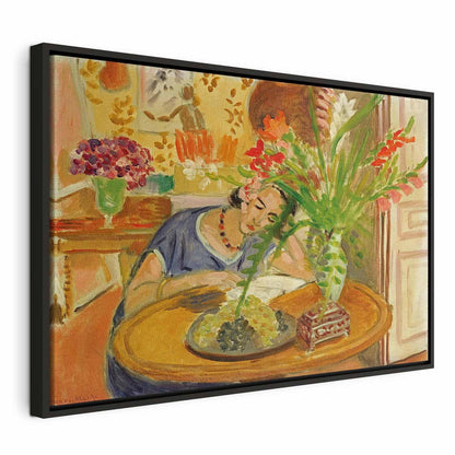 Leinwandbild - Henri Matisse – Woman with Gladioli