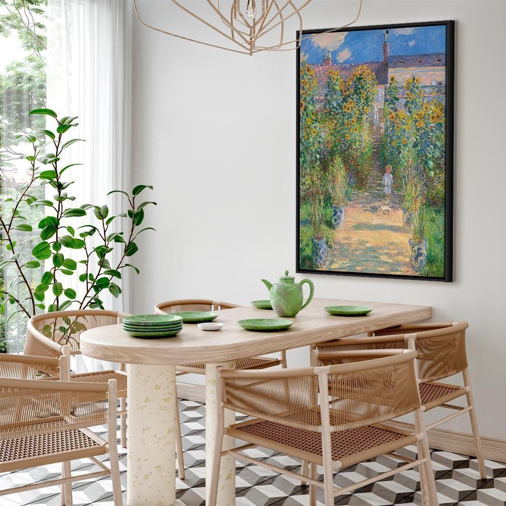 Leinwandbild - Claude Monet – Monet’s Garden at Vétheuil