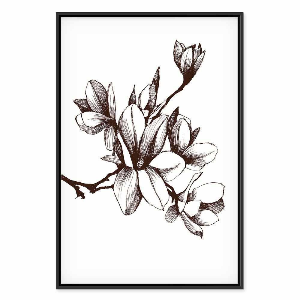 Leinwandbild - Renaissance Magnolias (1 Part) Vertical