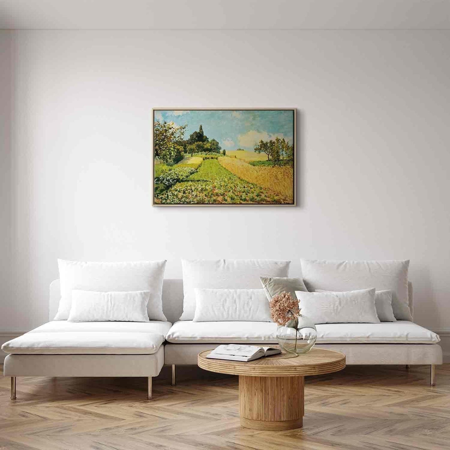 Leinwandbild - Wheat field (Alfred Sisley)