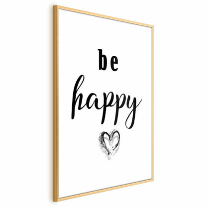 Poster - Be Happy Artgeist