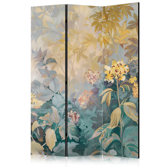 Paravent - Tapestry Pattern With Meadow and Flowers - Kilim With Spring Motif Artgeist
