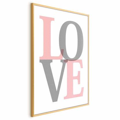 Poster - Gray Love Artgeist