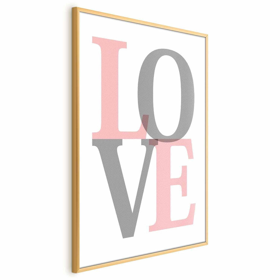 Poster - Gray Love Artgeist