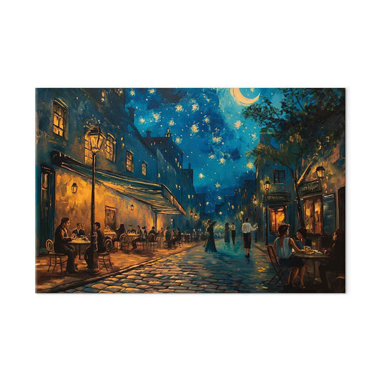 Wandbild XXL - Paris street - painting inspired by the style of Vincent van Gogh