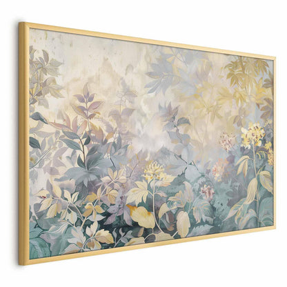 „Detailreiche Blumenillustration auf Poster“

