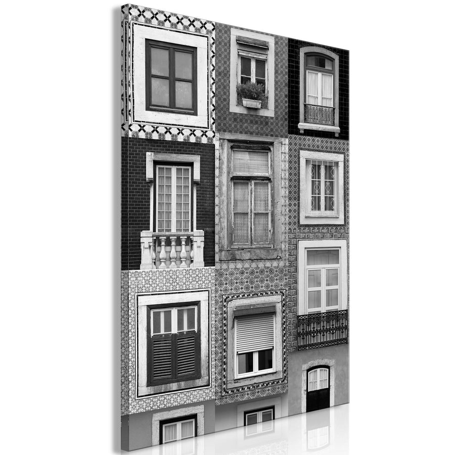 Leinwandbild - Patterned Windows (1 Part) Vertical Artgeist