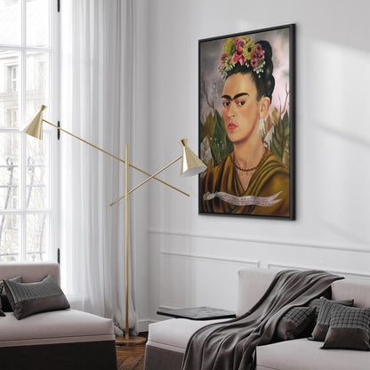 Leinwandbild - Frida Kahlo – Self-Portrait Dedicated to Dr Eloesser