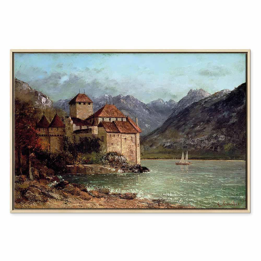 Leinwandbild - Gustave Courbet -Chillon Castle