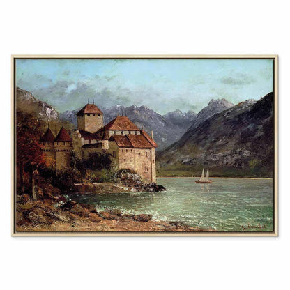Leinwandbild - Gustave Courbet -Chillon Castle