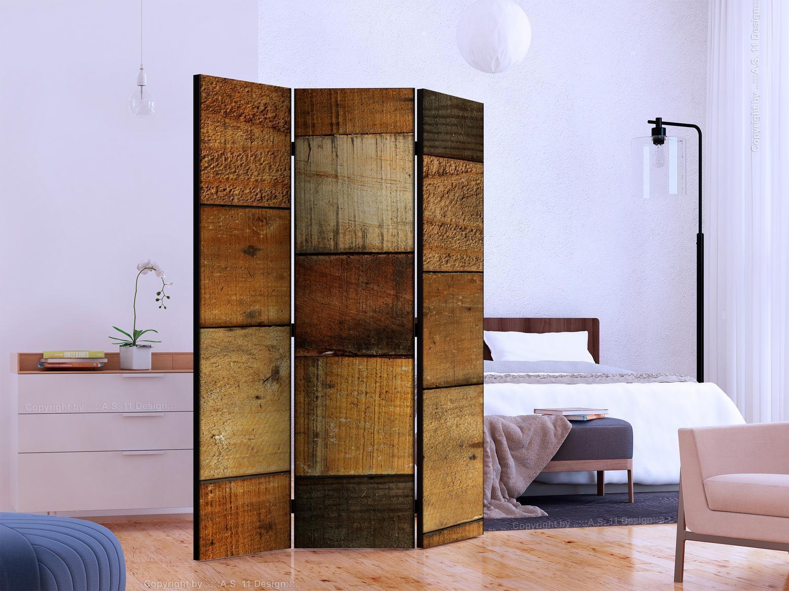 Paravent - Wooden Textures Artgeist