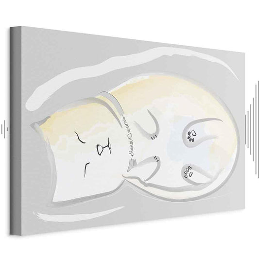 Leinwandbild - Sleepy Kitty (1 Part) Vertical