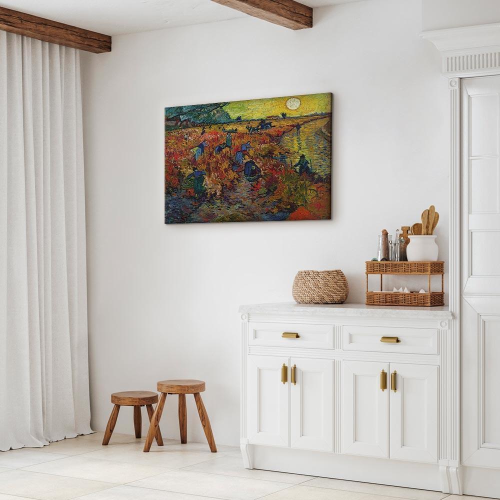 Leinwandbild - Vincent van Gogh – The Red Vineyard