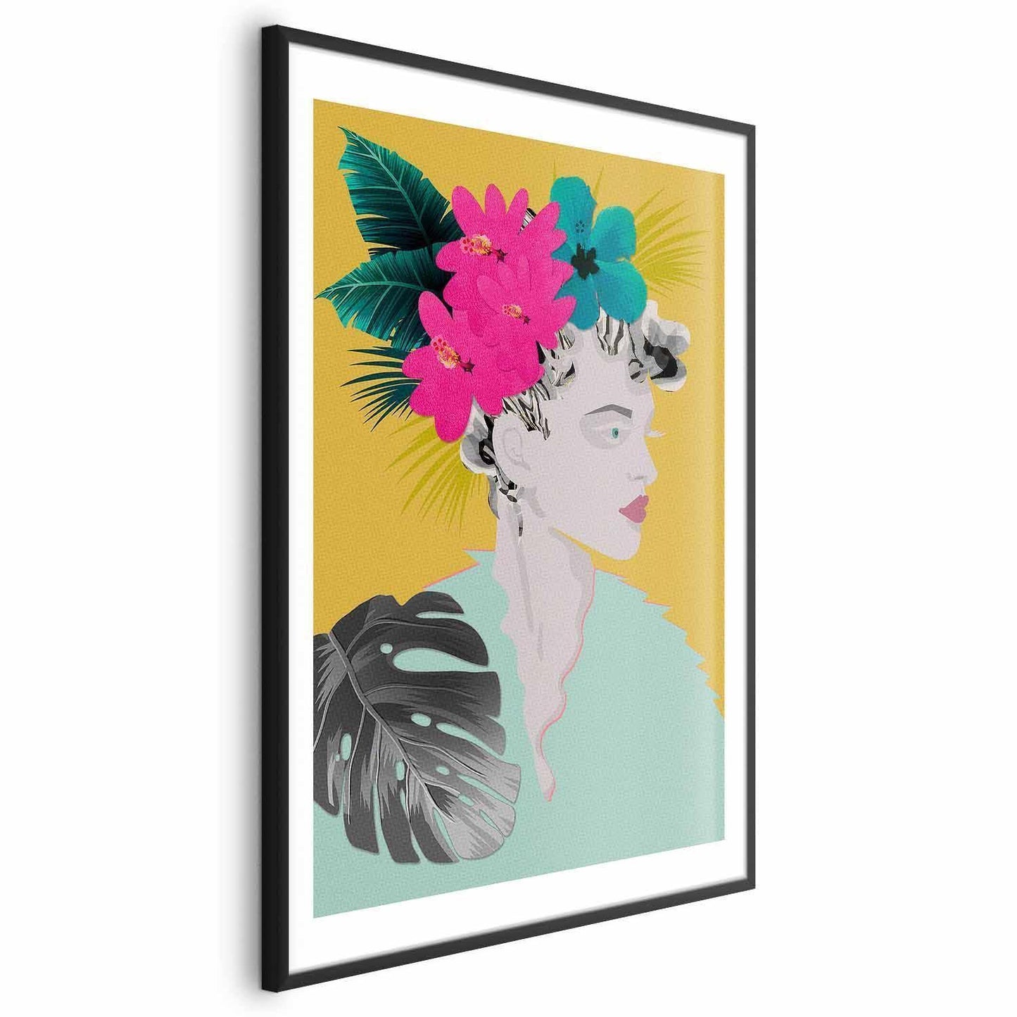 Poster - Flowers in the Hair Artgeist