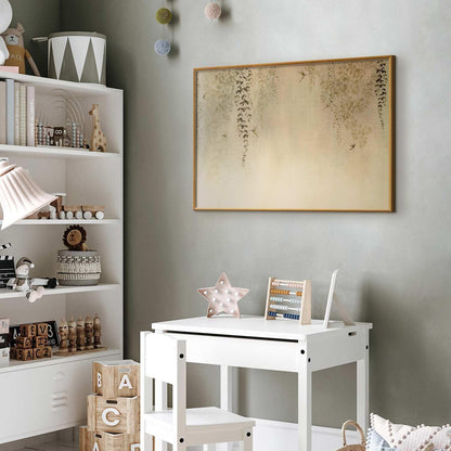 Poster - Beige Hummingbirds