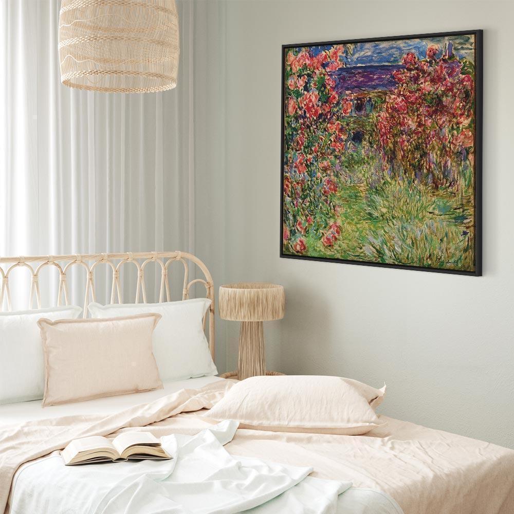 Leinwandbild - Claude Monet – La maison dans les roses