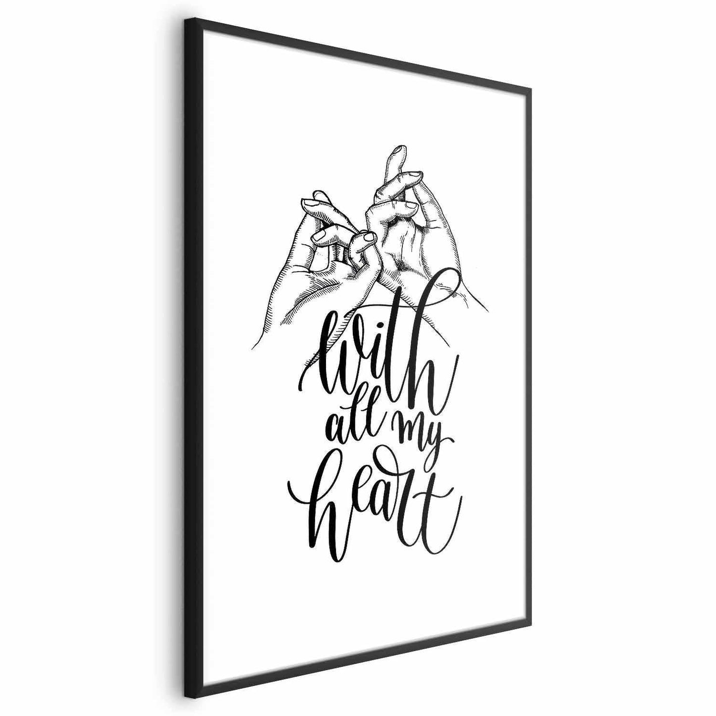 Poster - With All My Heart Artgeist