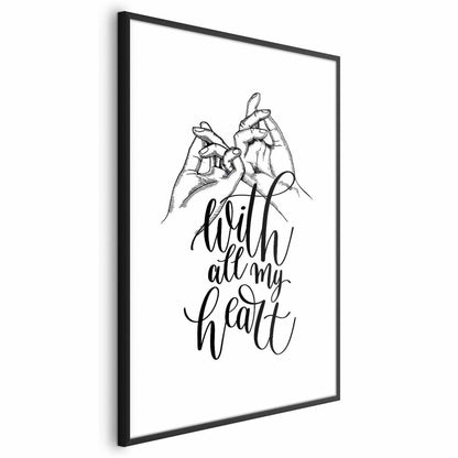 Poster - With All My Heart Artgeist
