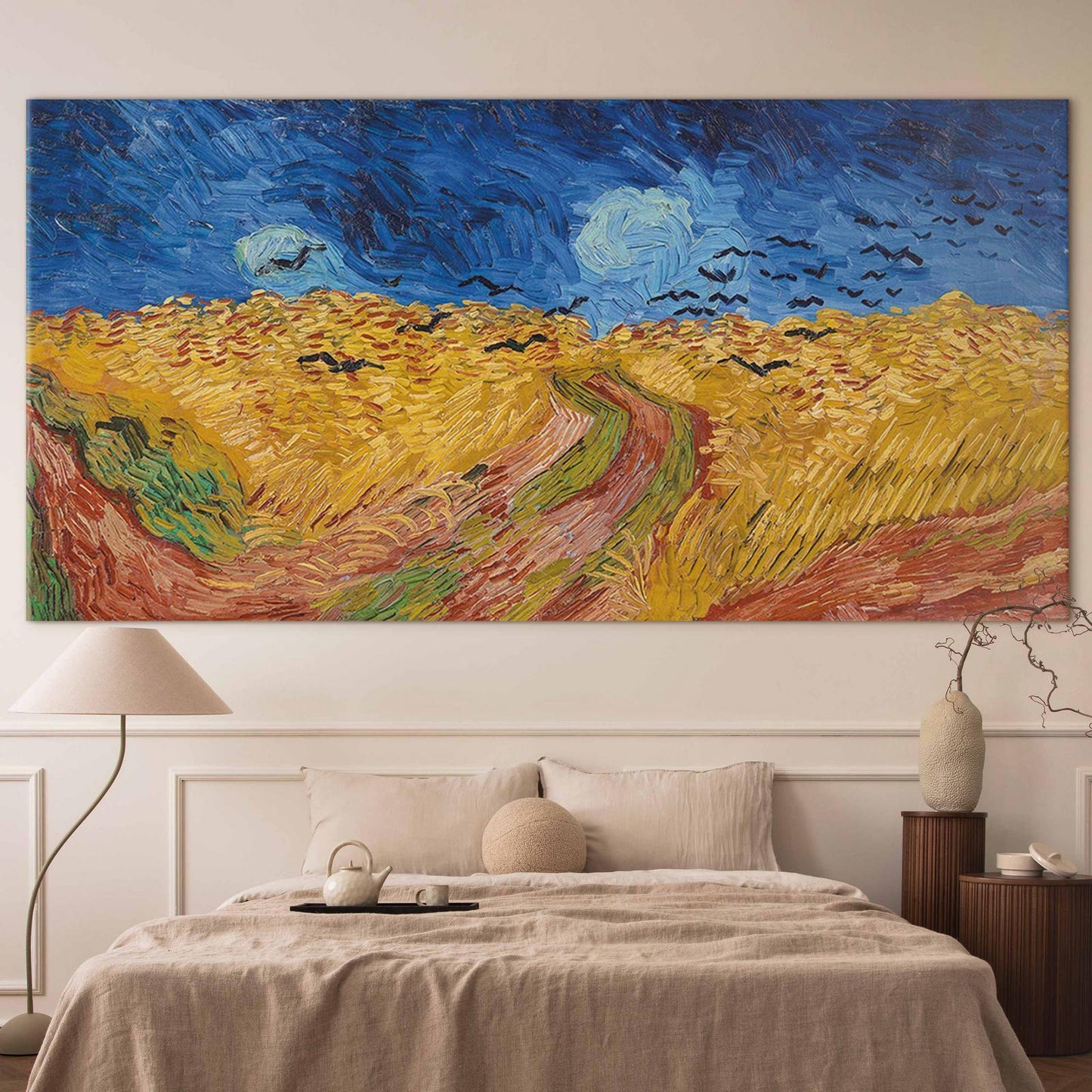 Wandbild XXL - Vincent van Gogh – Wheatfield with Crows